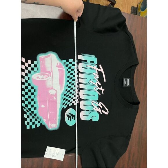 NWT Fast & Furious Men’s Fleece Crewneck Pullover Size Medium - Picture 6 of 7